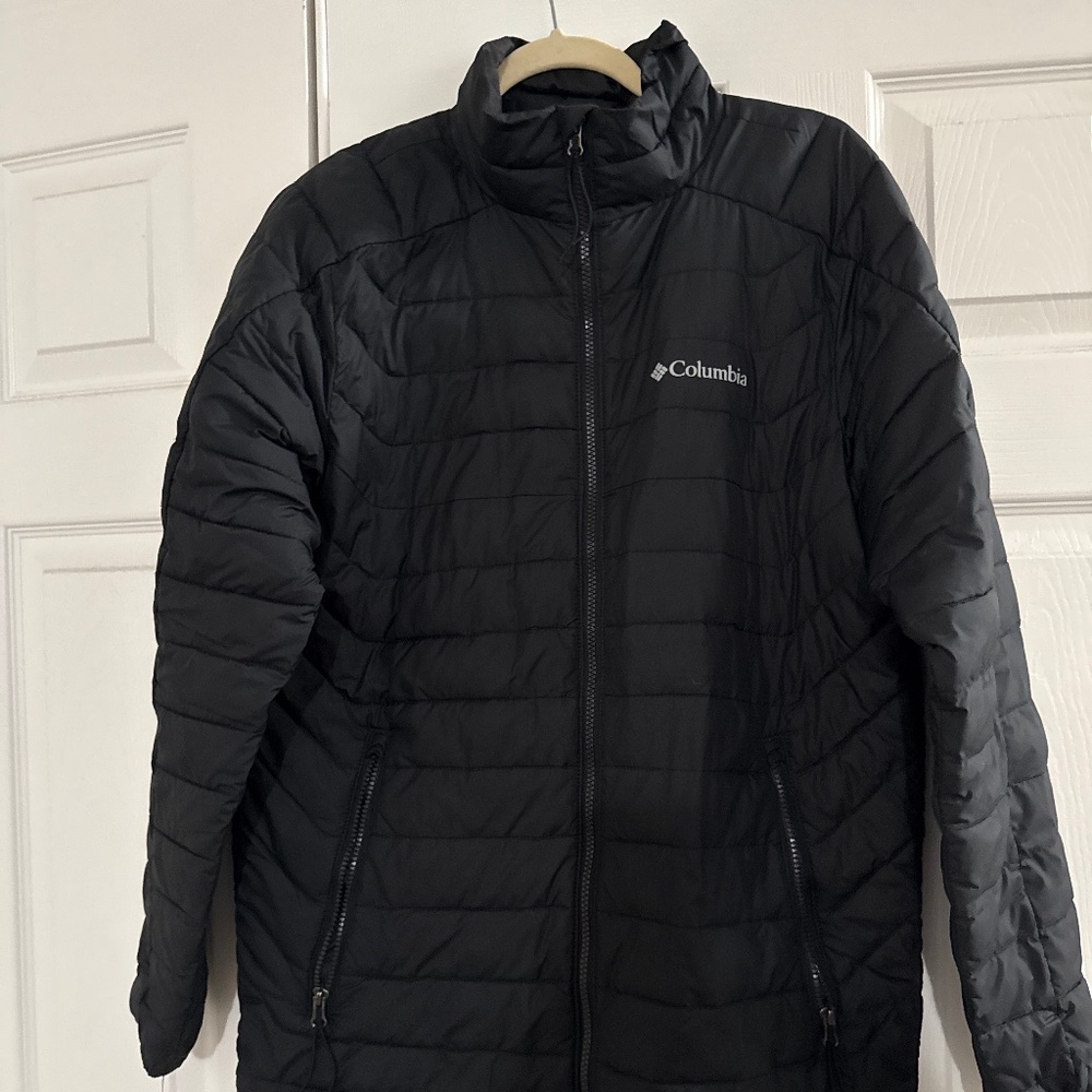 Men’s Black Columbia Winter Jacket.